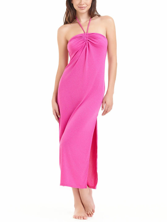 Cosmos Vestito Lungo - Fucsia