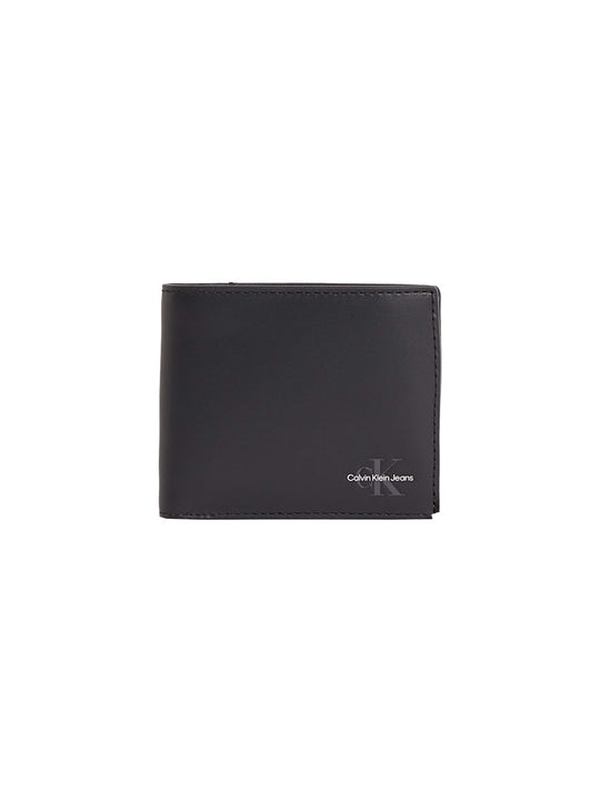 Mono Logo Bifold W/Coin - Black