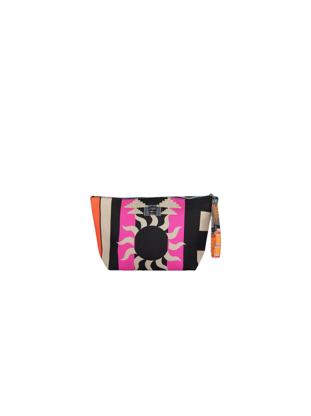 Pochette in seta a fantasia stampata Pochette in seta a fantasia stampata