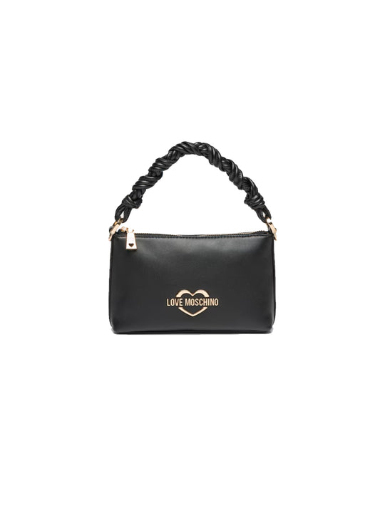 Borsa Nappa Agnello + Pu - Nero