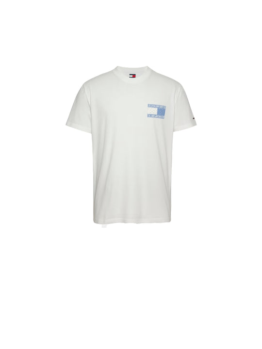 TJM Regular Paisley Flag Tee - Ecru