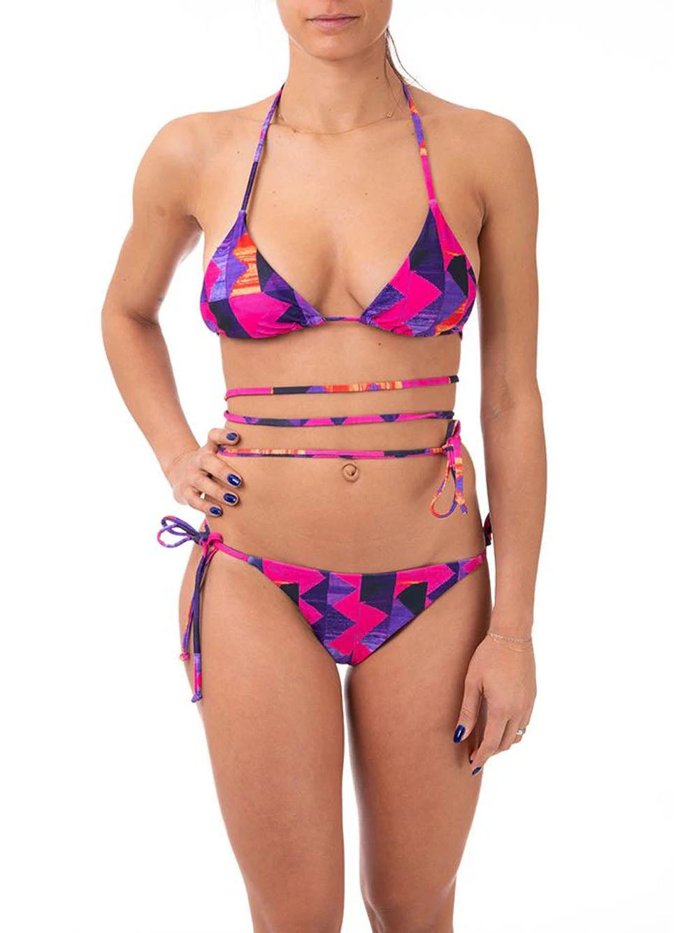 Long Triangle Caleido - Purple — 1