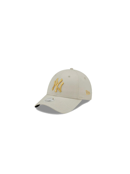 Cappellino 9FORTY Regolabile New York Yankees Metallic Logo Donna - Panna