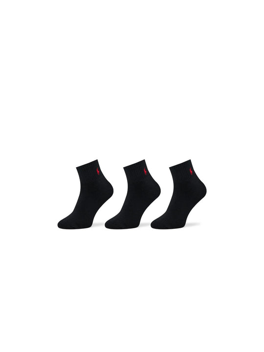 Classic Sport 1/4 Top 3 Pack - Black