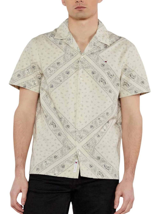 TMJ Regular AOP SS Shirt EXT - Newsprint