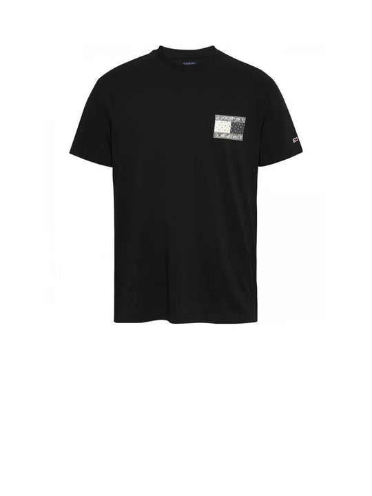 TMJ Regular Paisley Flag Tee EXT - Black