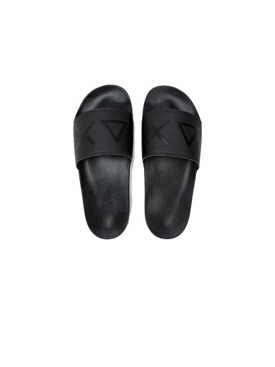 Sandali Slide In PU - Nero