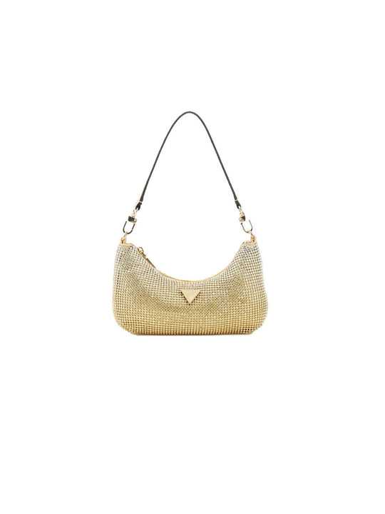 Zalina Mini Top Zip Shldr Bag - Gold