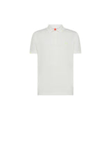 Short-Sleeve Linen Beach Polo Shirt - Cream White