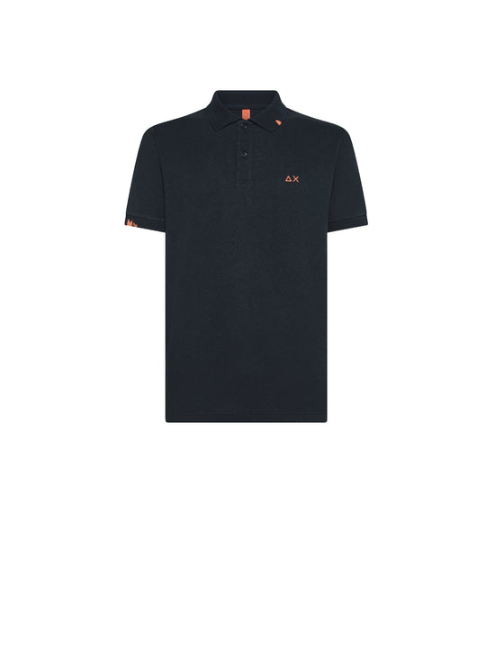 Polo Jersey Linen Beach S/S - Navy Blue