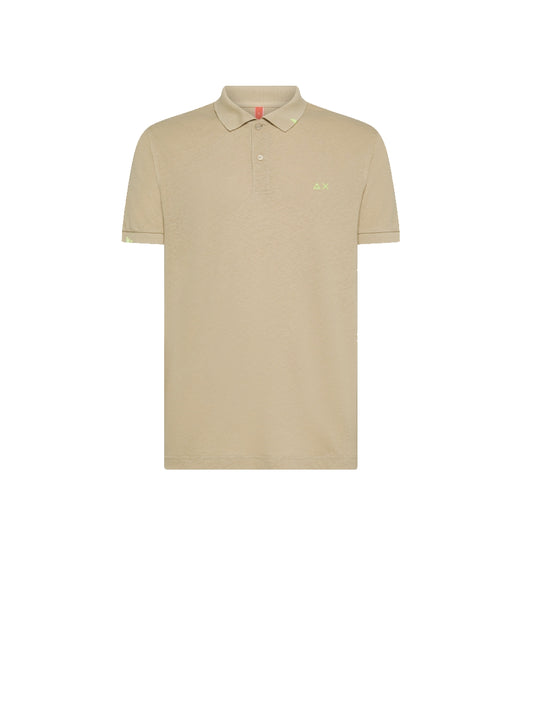 Polo Jersey Linen Beach S/S - Sabbia