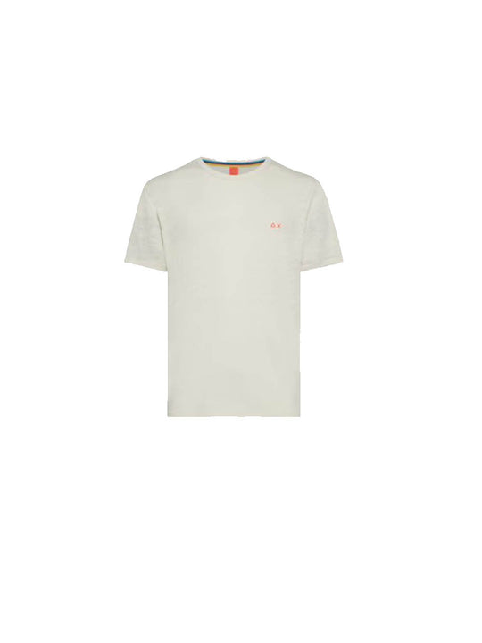 T-Shirt Jersey Linen Beach S/S - Bianco Panna