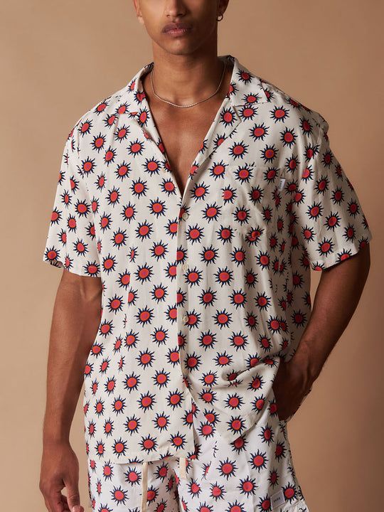 Camicia Manica Corta Fantasia - Suns