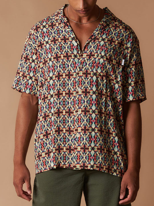 Camicia Manica Corta Fantasia - Ikat