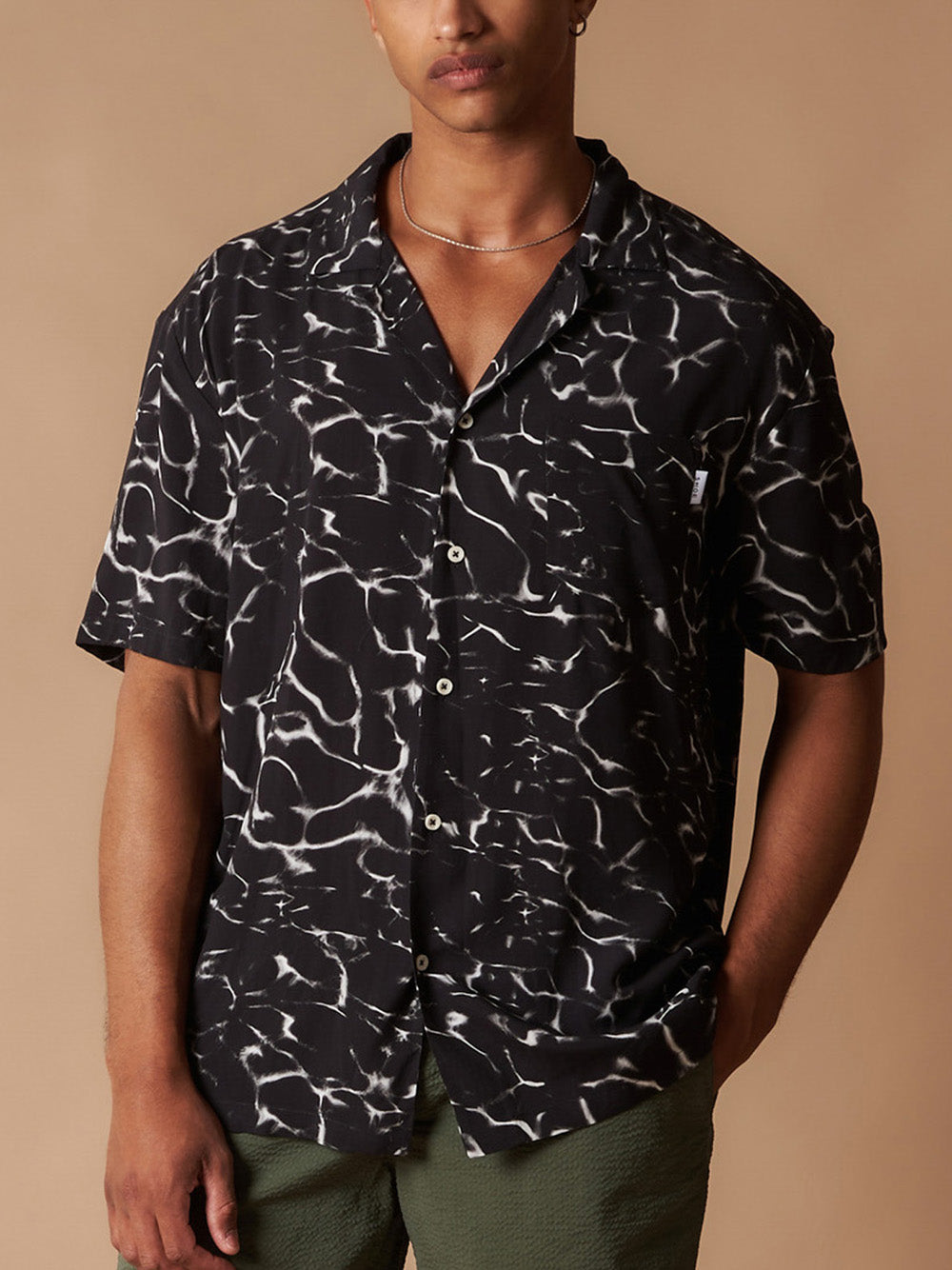 Camicia Manica Corta Fantasia - Waves — 1
