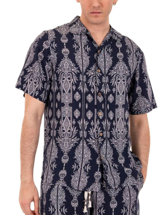 Bowling Shirt Eiffel - Navy