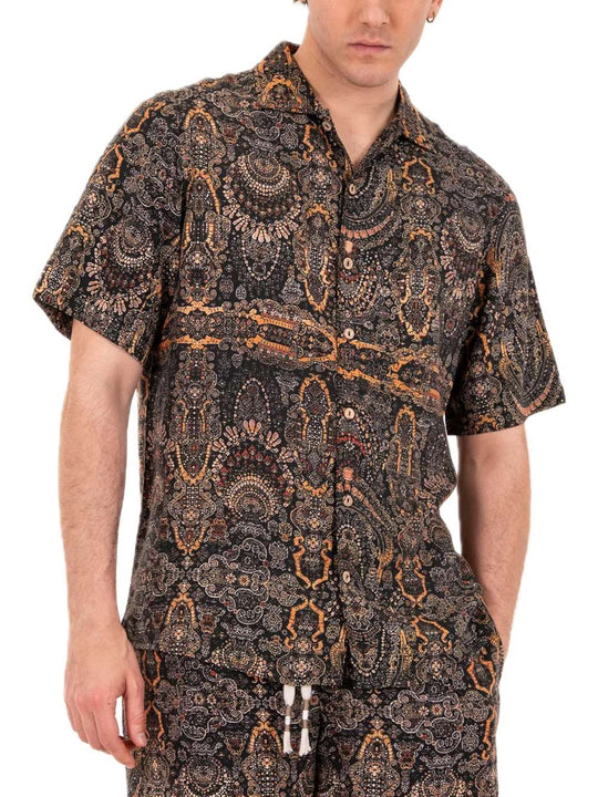 Bowling Shirt Cambogia - Brown