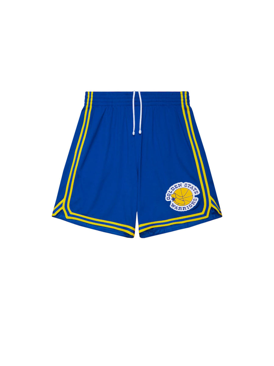 NBA Overtime Win Mesh Shorts Vintage Logo Warriors