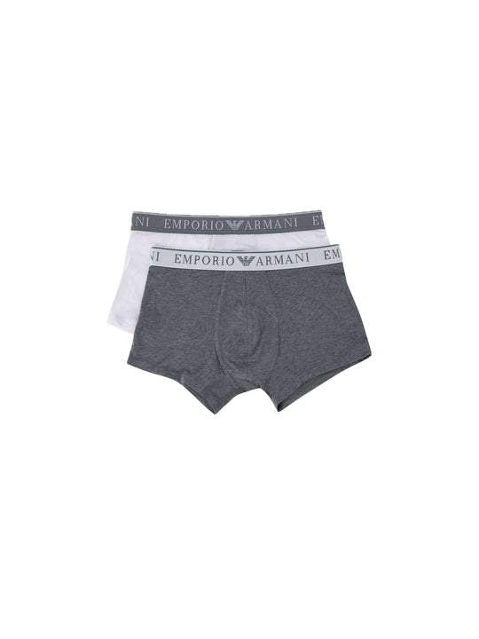 2 Pack Boxer - Mel.Grey/Bianco