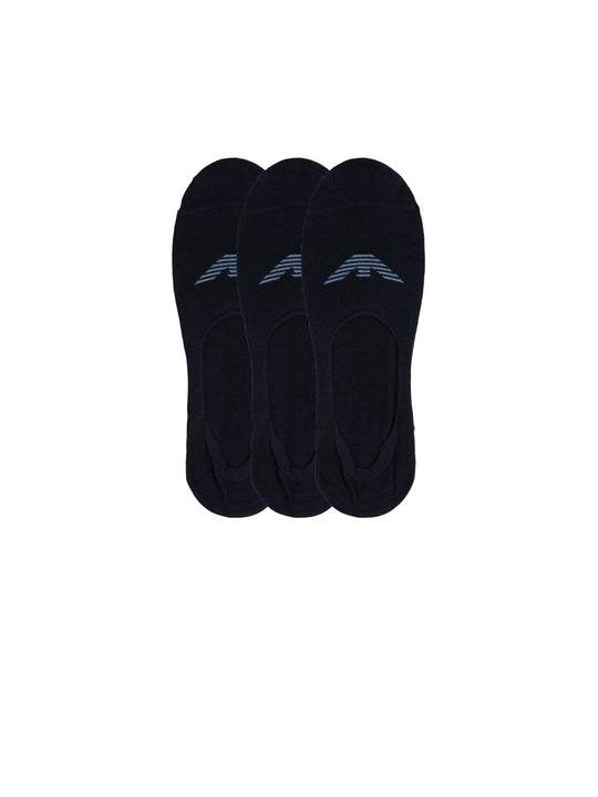 Set Calze - 3 Pack Socks Invisibile - Armani Blue