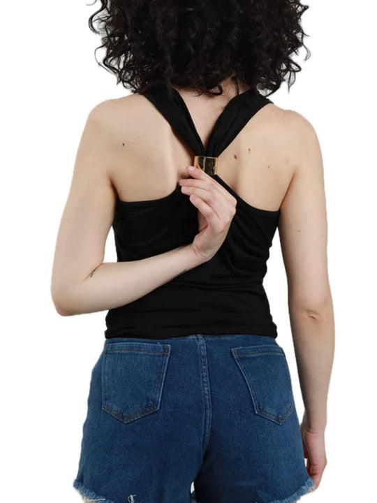 Top + Accessorio - Nero