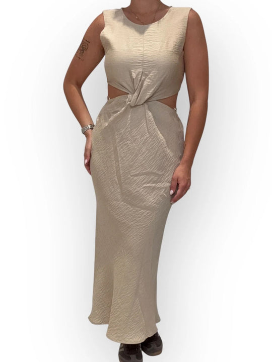 Abito Cut Out - Beige