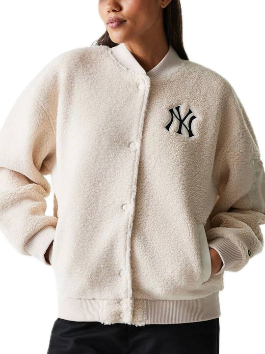 Wmns Mlb Os Sherpa Bomber - Neyyan Ltc