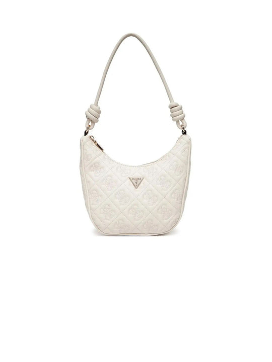 Adelasia Top Zip Shoulder Bag - Off White