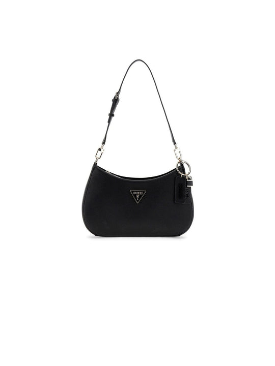 Noelle II Top Zip Shoulder Bag - Black