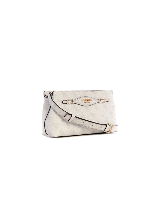 Katya Crossbody Top Zip - White Logo