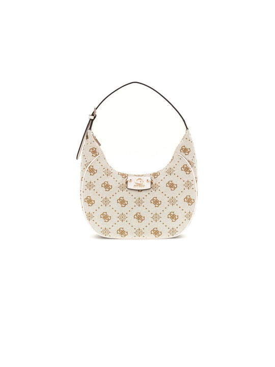 Neda Hobo Shoulder Bag - Off White Logo