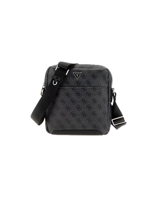 Torino Top Zip Crossbody Flat - Black