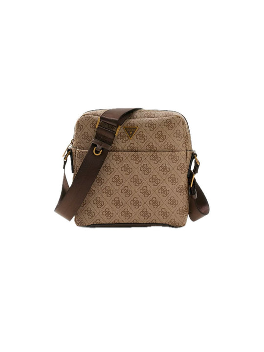 Torino Top Zip Crossbody Flat - Beige/Brown