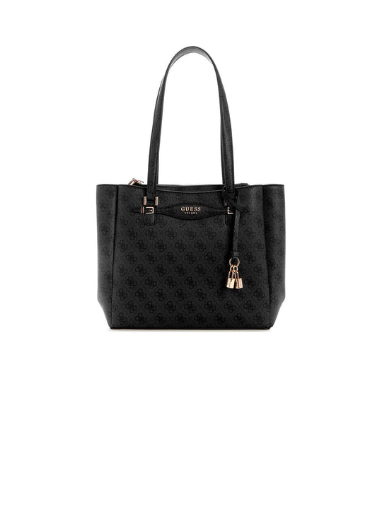 Katya Multi Comp Tote - Coal Logo