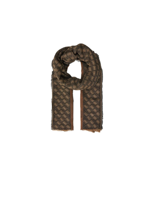 Warsaw Scarf 80x180 - Brown/Ochre