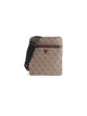 Milano Flat Crossbody Bag - Beige/Brown