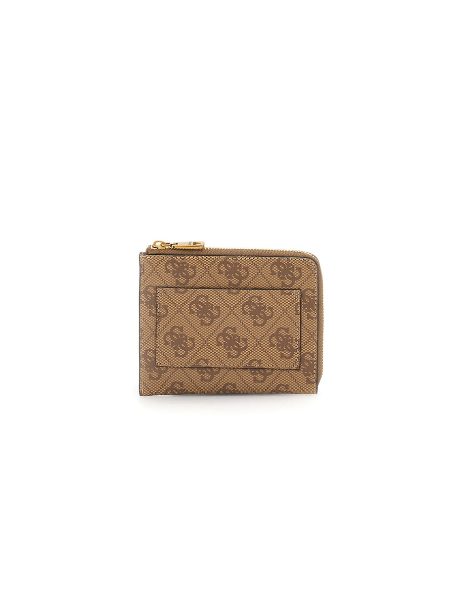 Madrid Zipper Card Holder - Beige Brown — 2