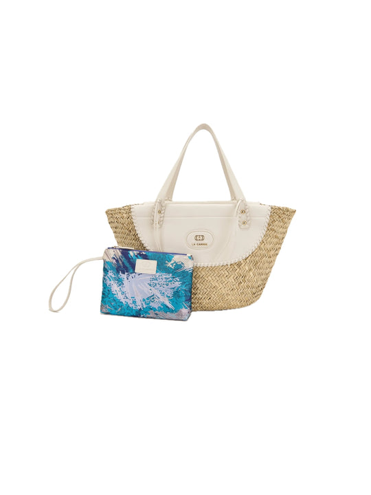 Seasalt Shopper Raphia + Synt. - Ivory