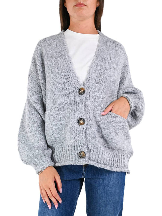 Cardigan 3 Bottoni - Perla