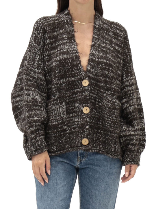 Giacca Sciallata Bottoni - Moro