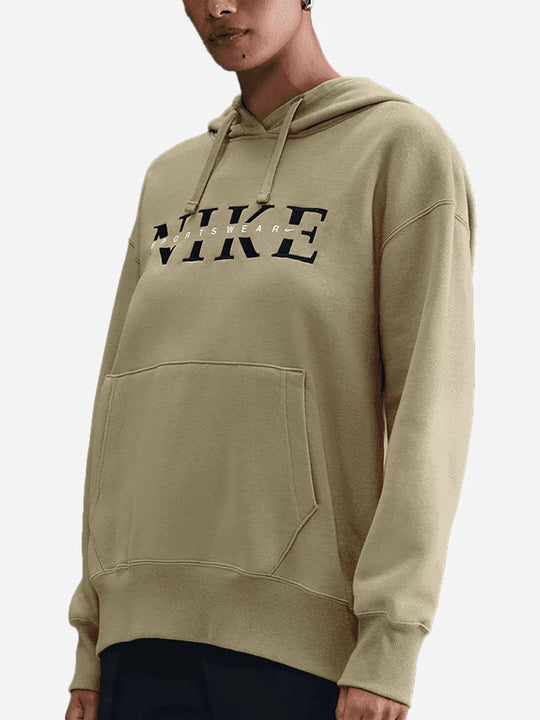 W Nsw Phnx Flc Po Hood Gls - Neutral Olive