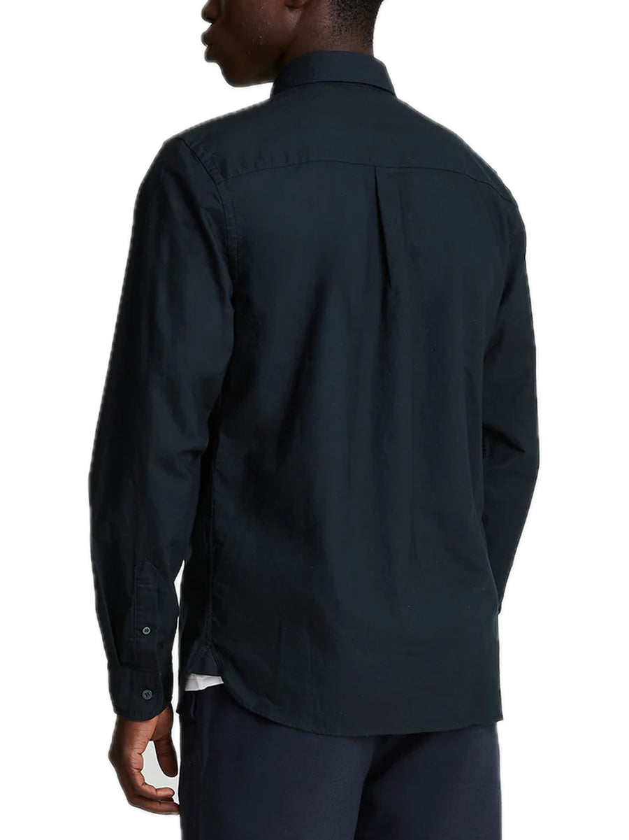 Tonal Eagle Plain Oxford Shirt - Dark Navy — 2