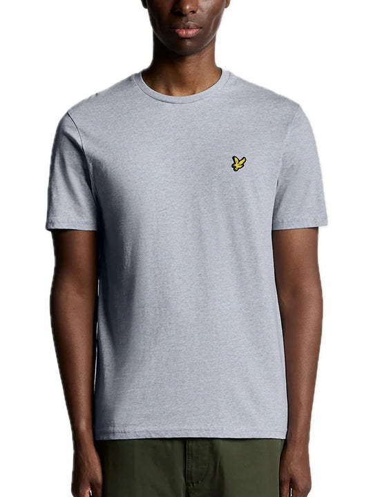 Plain T-Shirt - Light Grey Merl