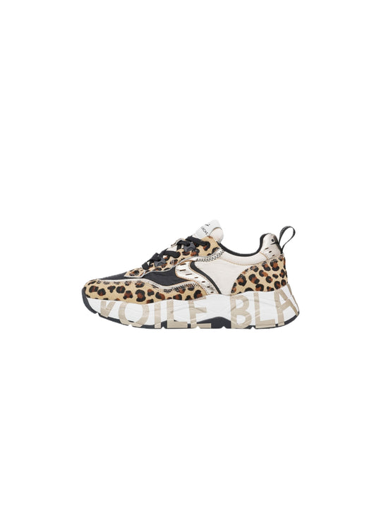 Club105 Calf Hair Nylon - Leopard Platinum