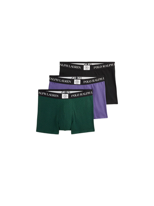 Cotton 3 Pack Trunk - Purple Green Black