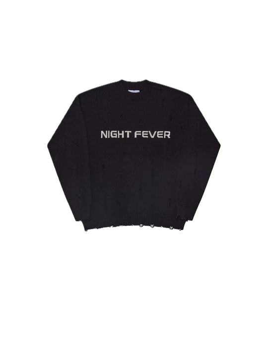 Night Fever Sweater - Black