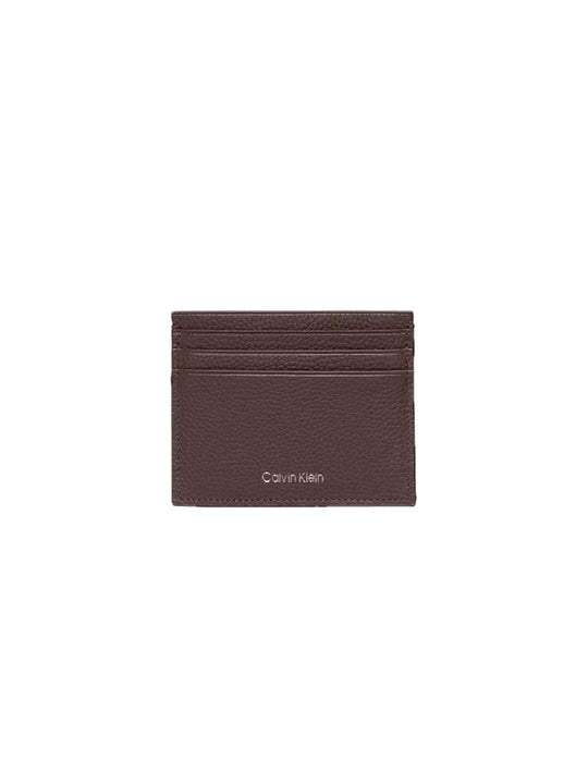 Foil Emboss Ew Card Case - Ck Dark Brown