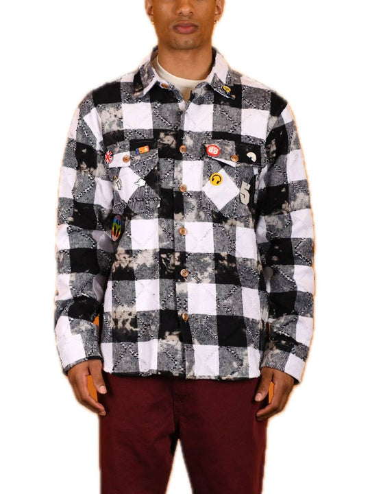 Camicia Quadri B/W Spille - Black/White