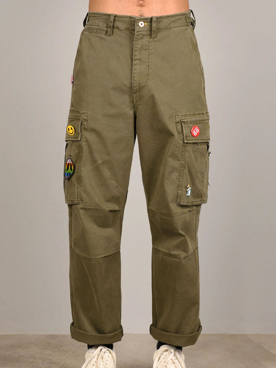Pantalone Cargo - Verde