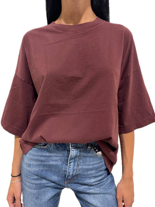 T-shirt Girocollo - Bordeaux